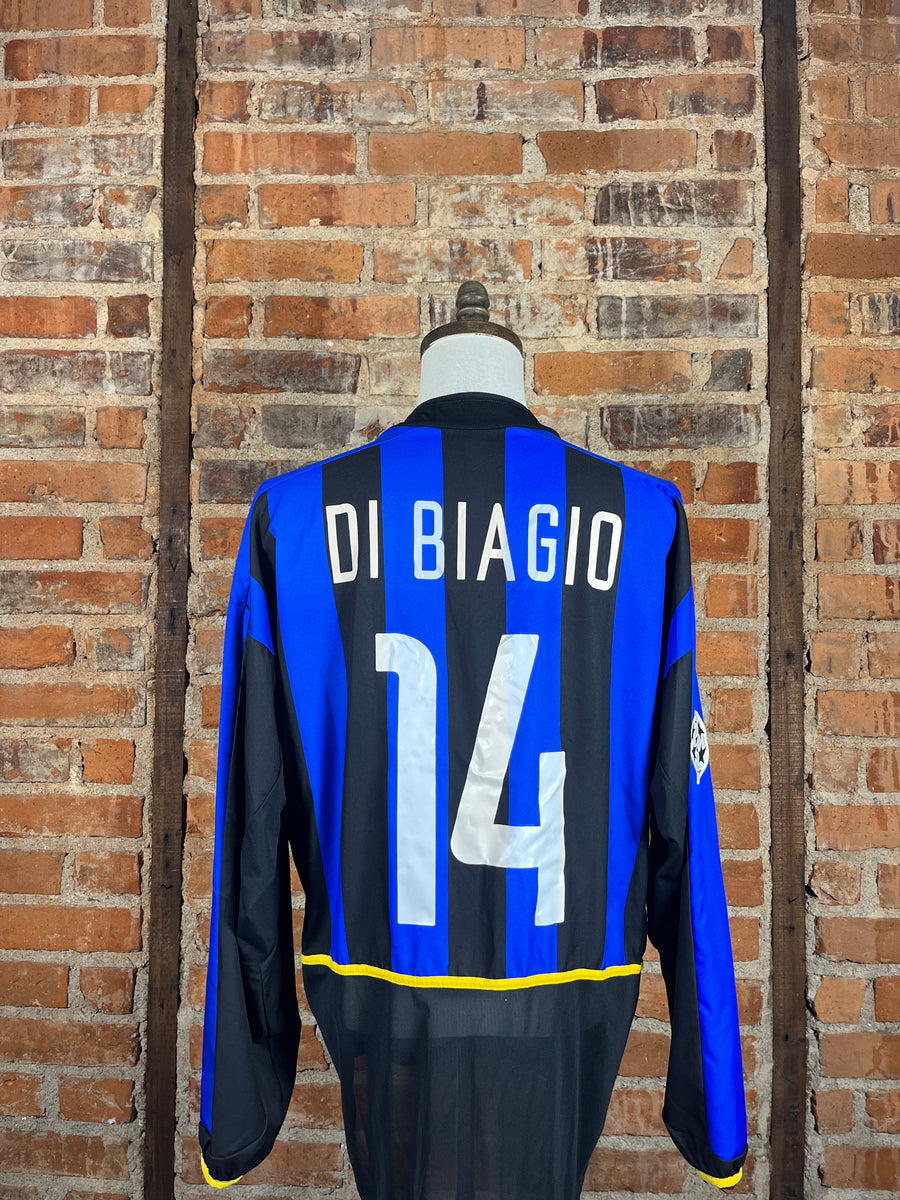 Inter Milan #14 Di Biagio L/S – Home – XL – 2005 – (8/10)