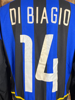 Inter Milan #14 Di Biagio L/S – Home – XL – 2005 – (8/10)