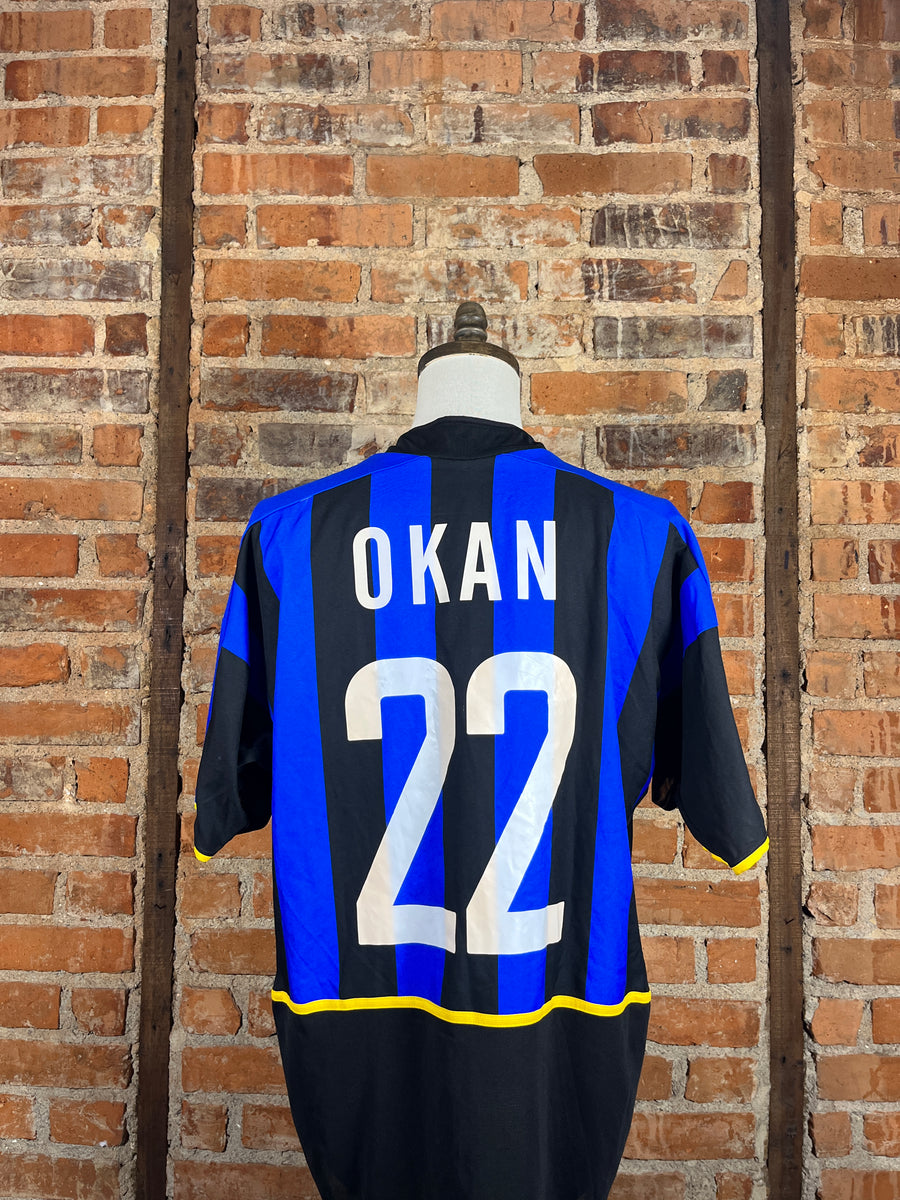 Inter Milan #22 Okan – Home – XL – 2005 – (7/10)