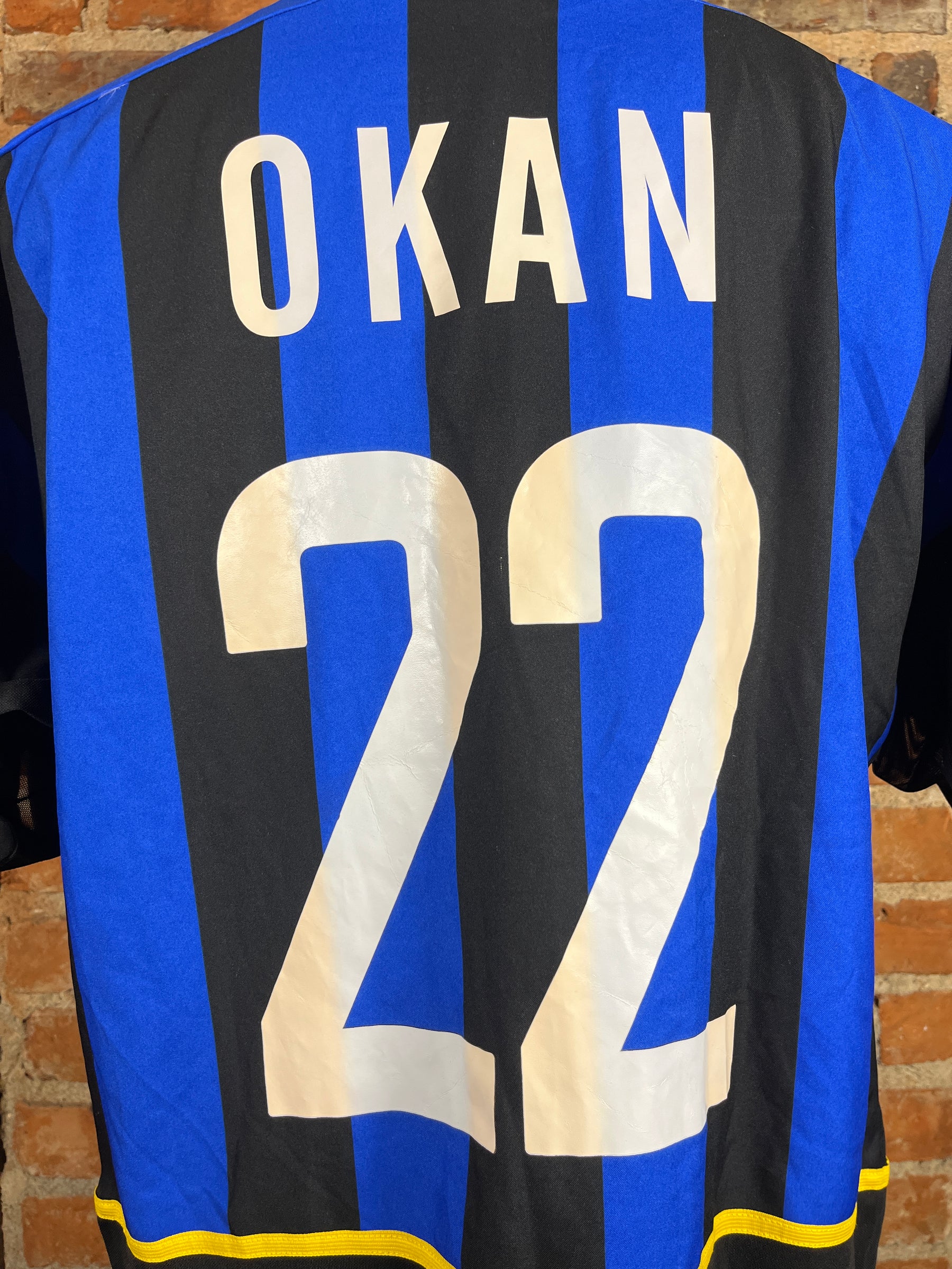 Inter Milan #22 Okan – Home – XL – 2005 – (7/10)