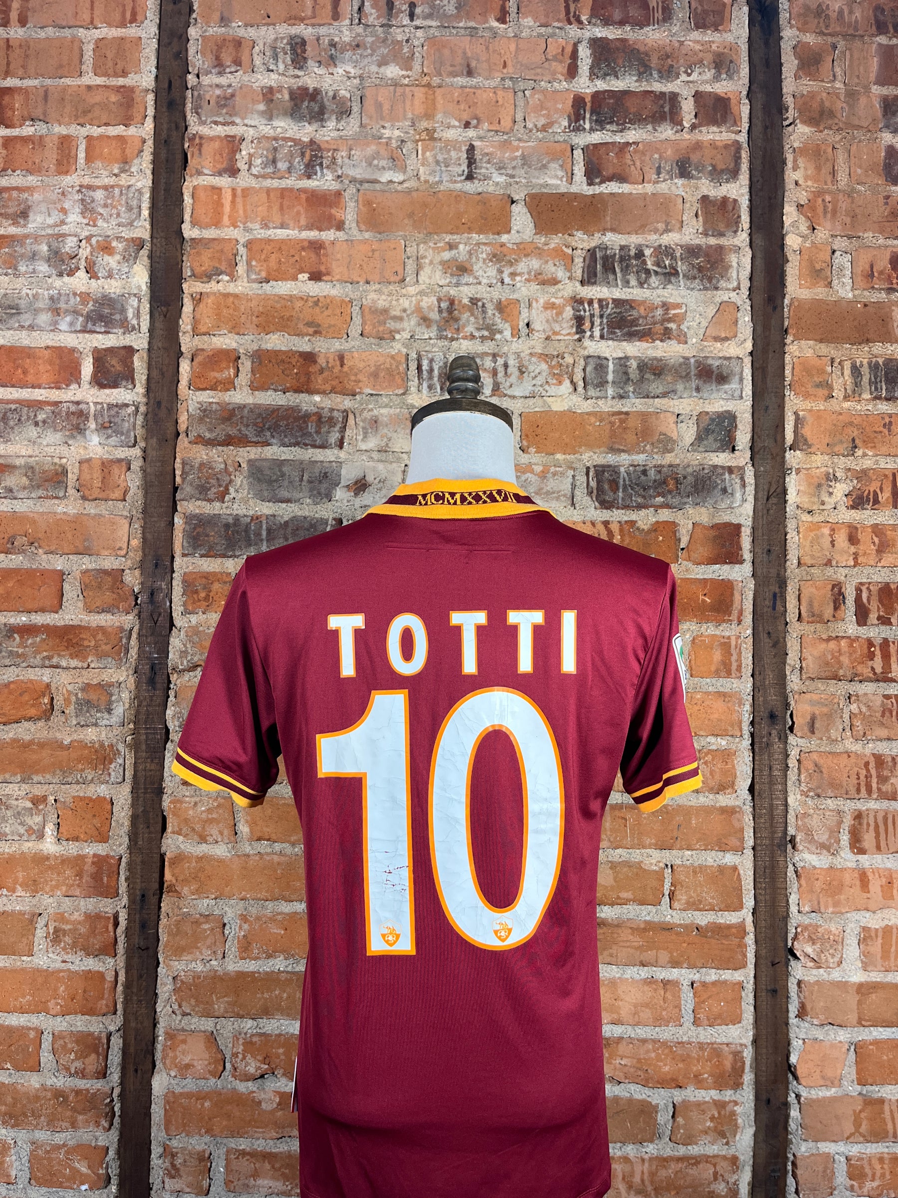 AS Roma #10 Totti – Home Kit – S – 2013-14 – (7/10)