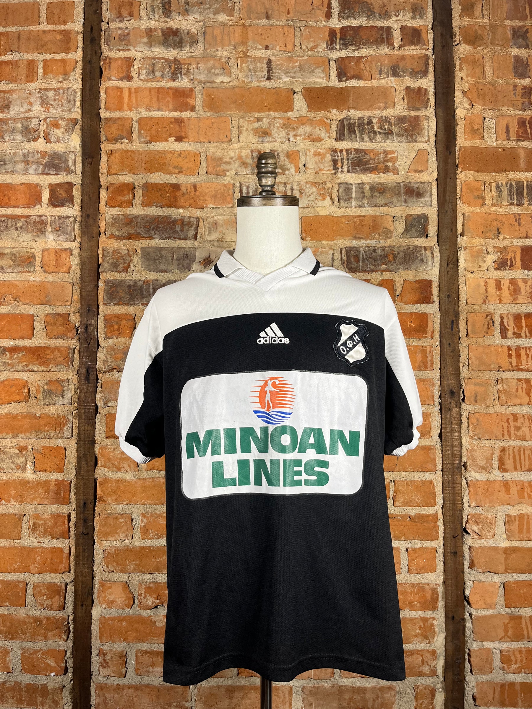 OFI Crete FC Gomez #9 Match Worn/Issue – Home – 1997 – XL – (8/10)