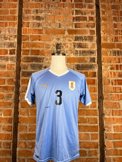 Uruguay D. Godín #3 Match Worn/Issue – Home – 2021 – M – (7/10)