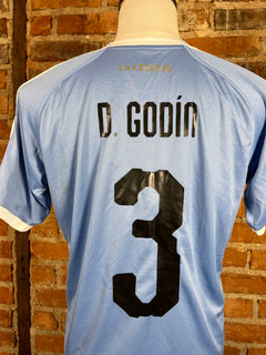 Uruguay D. Godín #3 Match Worn/Issue – Home – 2021 – M – (7/10)