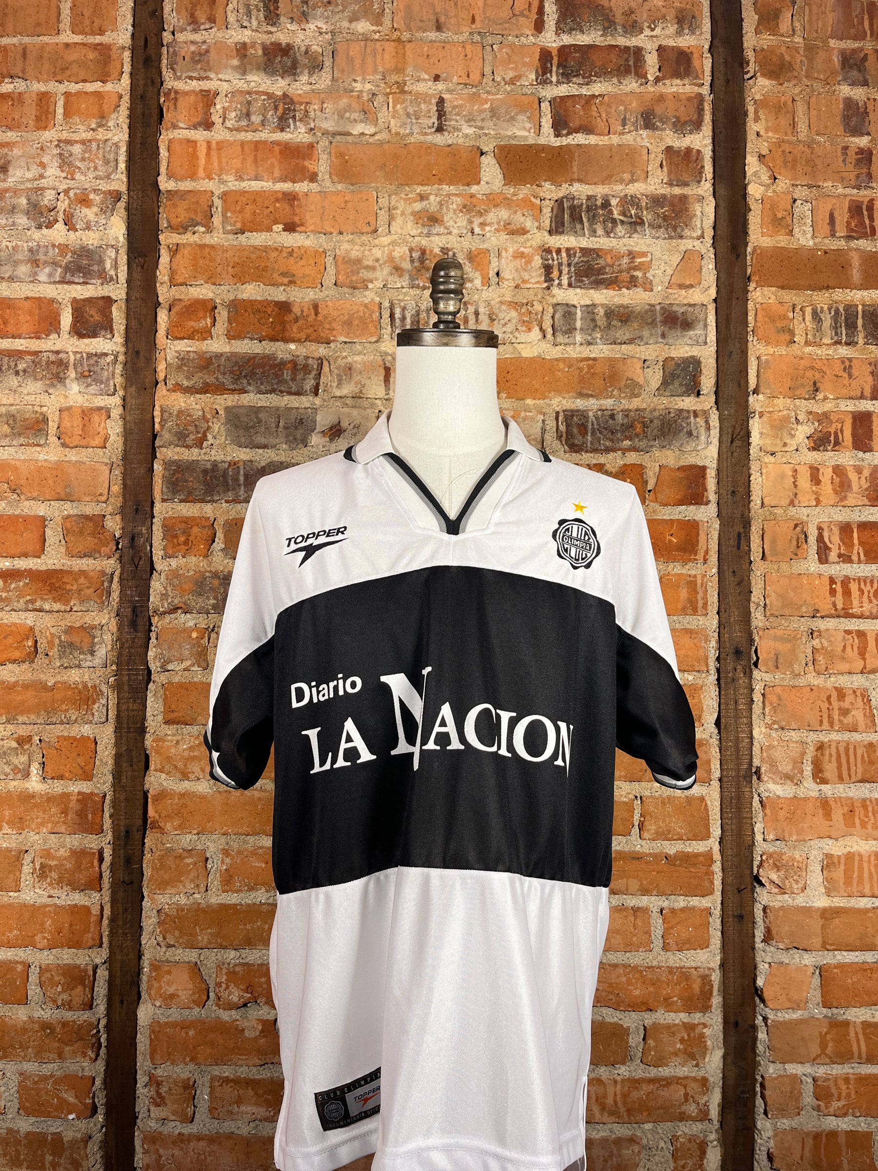 Club Olimpia Fretes #3 Match Worn/Issue – Away – 1999 – XL – (9/10)