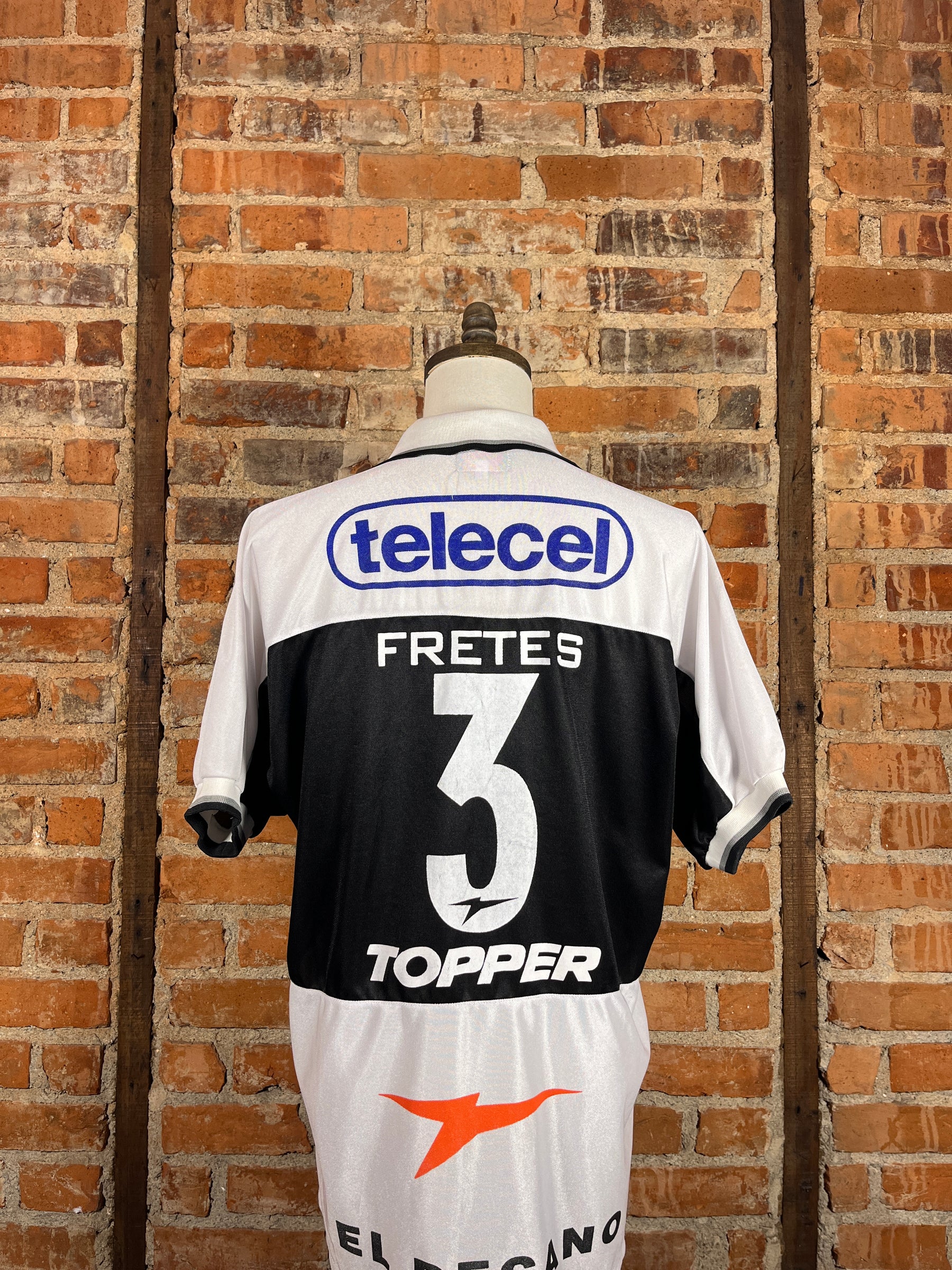 Club Olimpia Fretes #3 Match Worn/Issue – Away – 1999 – XL – (9/10)