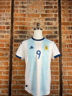 Argentina #9 Match Worn/Issue – Home – 2019 – M/6 – (9/10)
