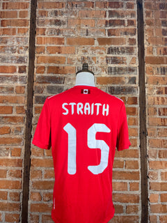 Canada Straith #15 Match Worn/Issue – Home – 2015 – M – (8/10)