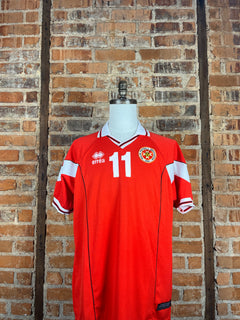 Malta #11 Match Worn/Issue – Home – 2002 – 2XL – (7/10)