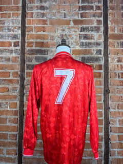 Hungary #7 L/S Match Worn/Issue – Home – 1993 – L – (8/10)