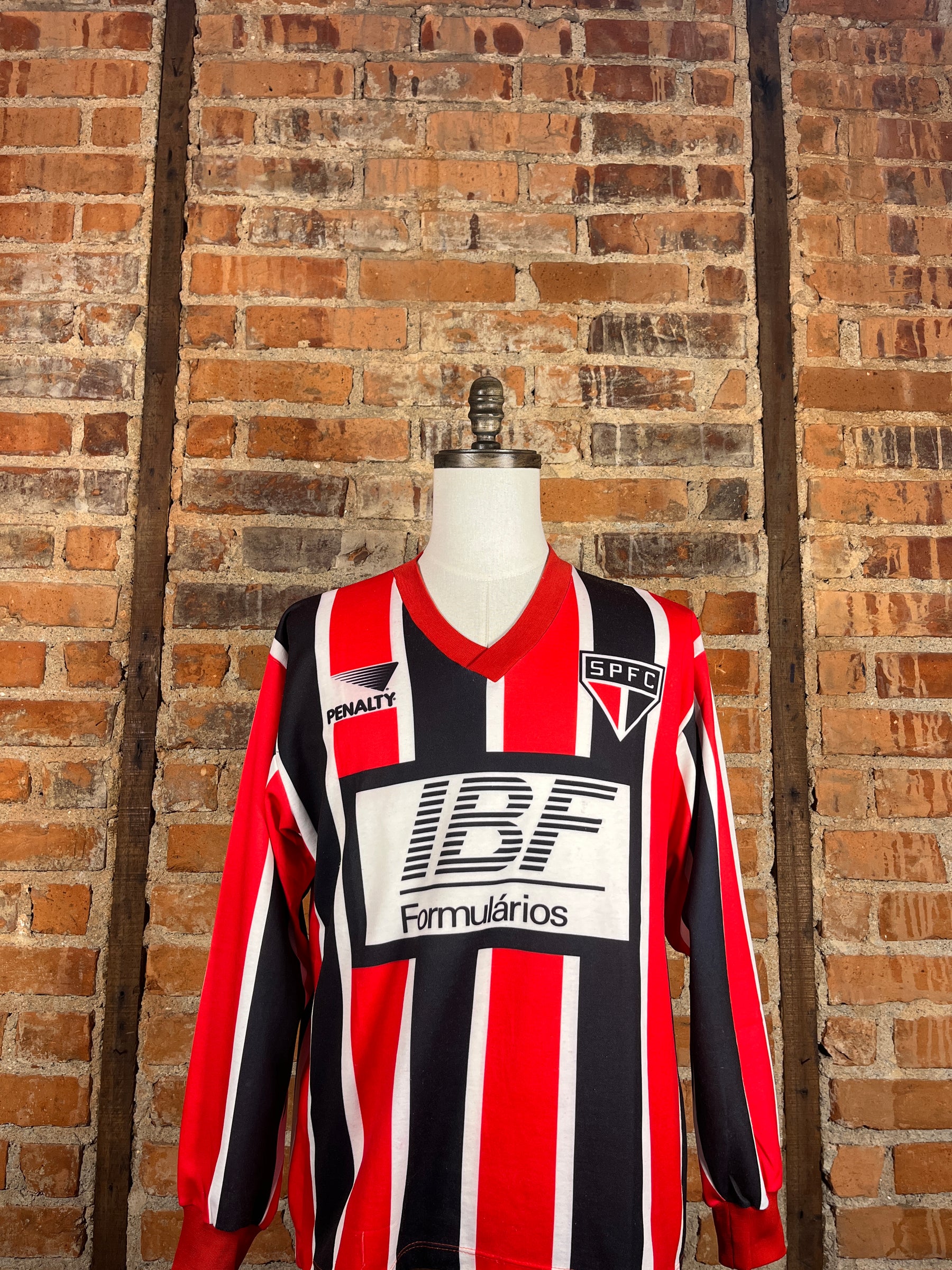 São Paulo FC L/S #4 Match Worn/Issue – Away – 1992 – M – (8/10)