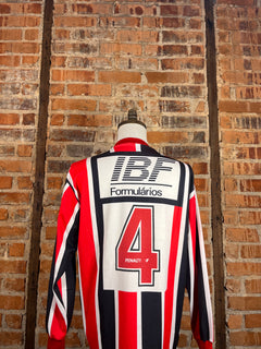 São Paulo FC L/S #4 Match Worn/Issue – Away – 1992 – M – (8/10)