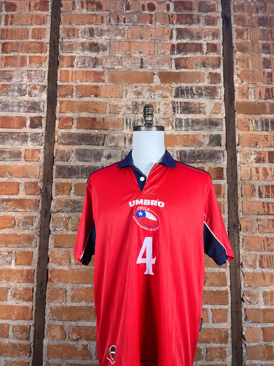 Chile #4 Match Worn/Issue – Home – 2001 – M – (8/10)