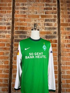 SV Werder Bremen L/S Mertesacker #29 Match Worn/Issue – Home – 2009 – XL – (8/10)