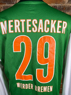 SV Werder Bremen L/S Mertesacker #29 Match Worn/Issue – Home – 2009 – XL – (8/10)
