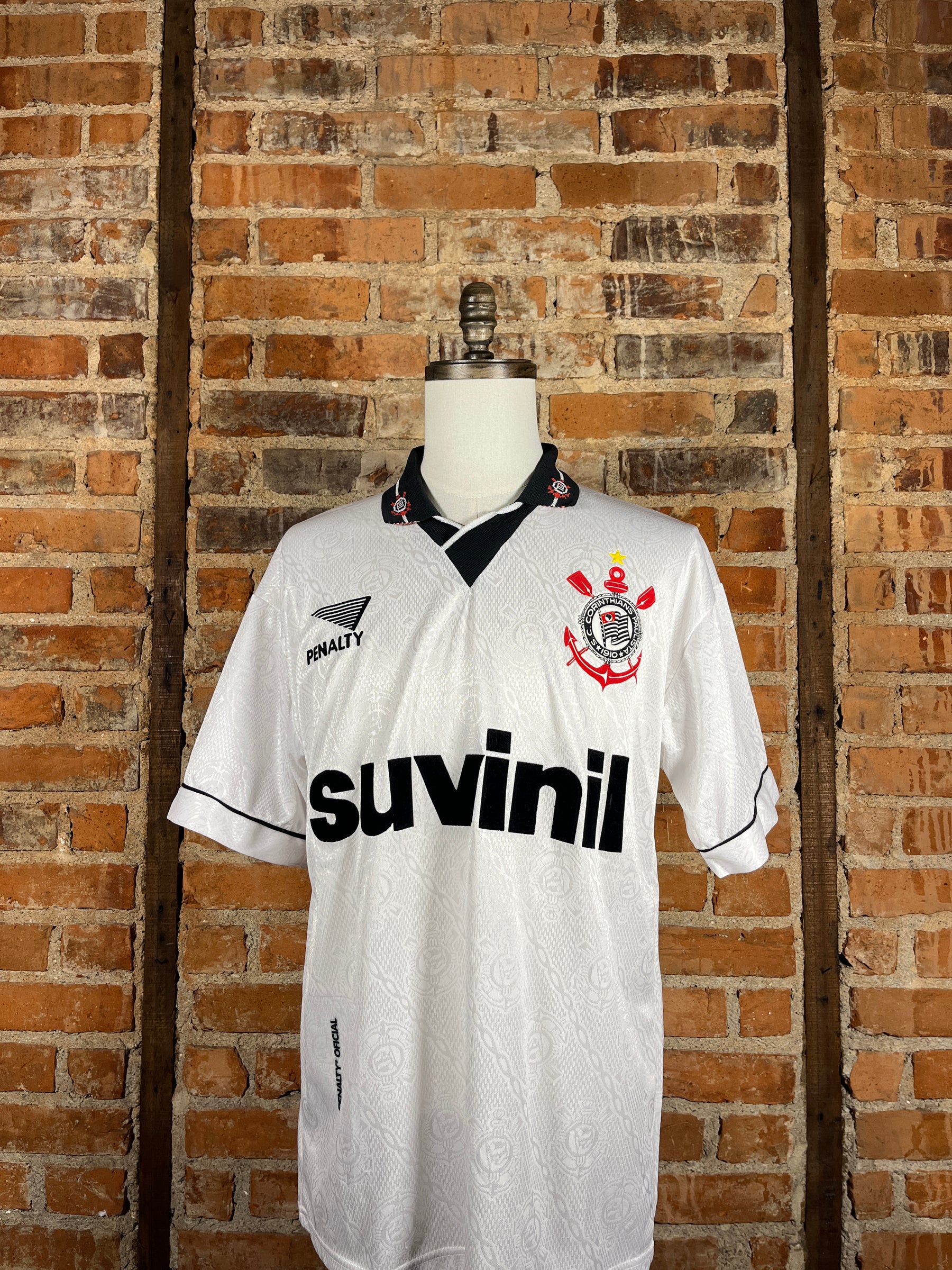 SC Corinthians #9 Match Worn/Issue – Home – 1996 – L – (7/10)