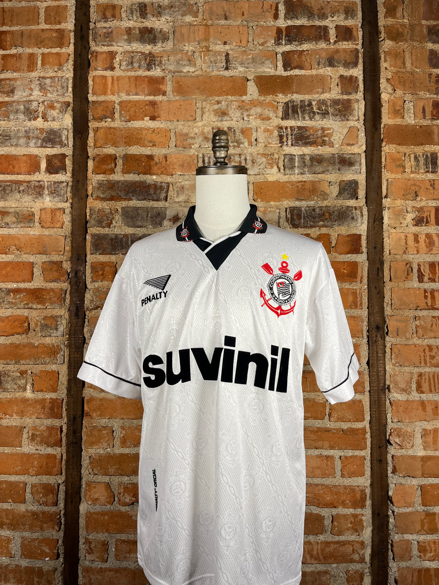 SC Corinthians #9 Match Worn/Issue – Home – 1996 – L – (7/10)