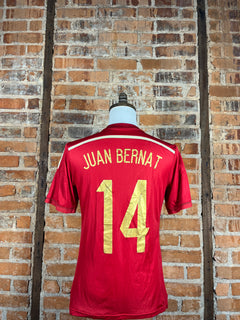 Spain Juan Bernat #14 Match Worn/Issue – Home – 2015 – M/6 – (6/10)