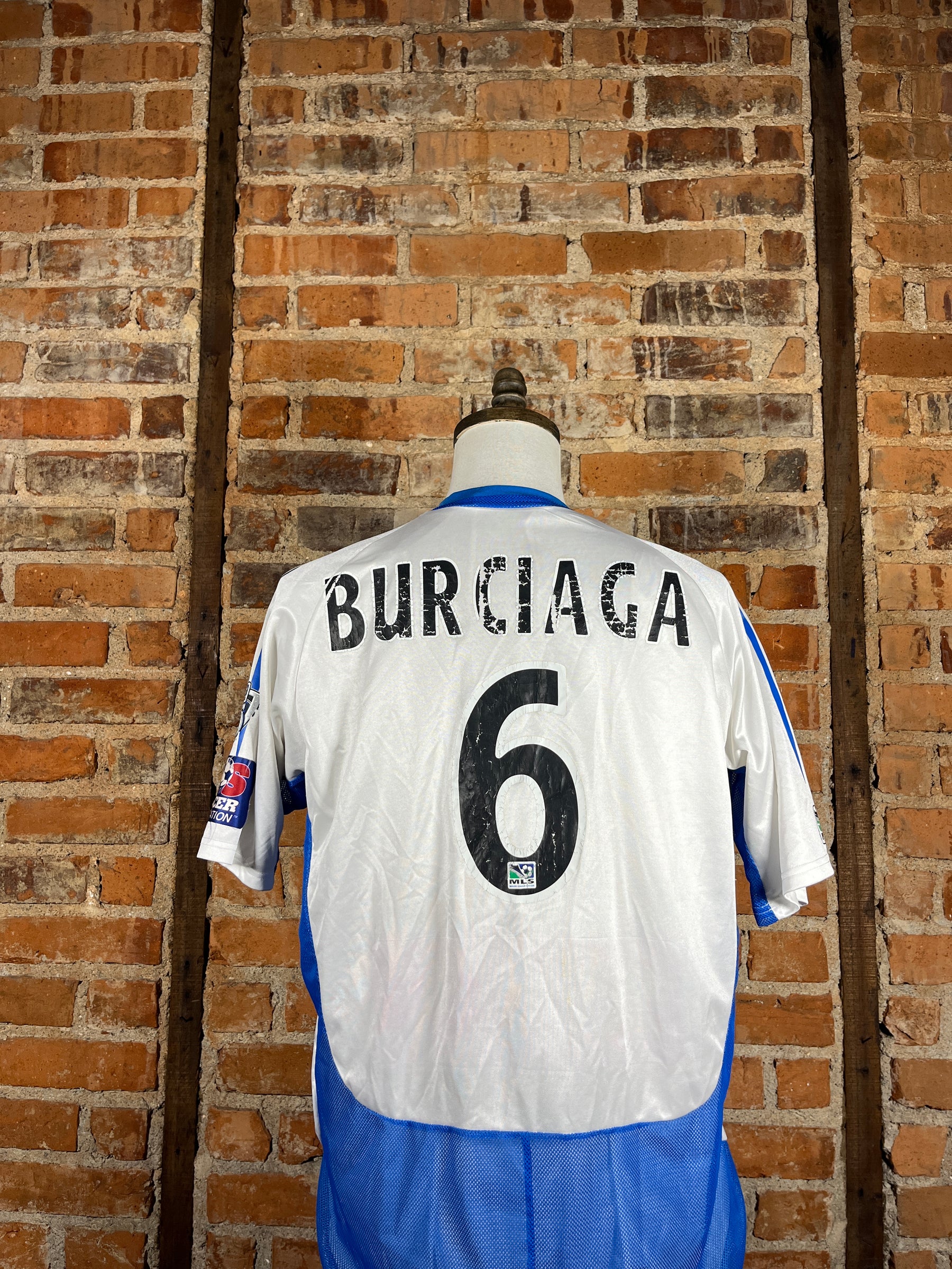 Kansas City Wizards Burciaga #6 Match Worn/Issue – Away – 2005 – XL – (6/10)