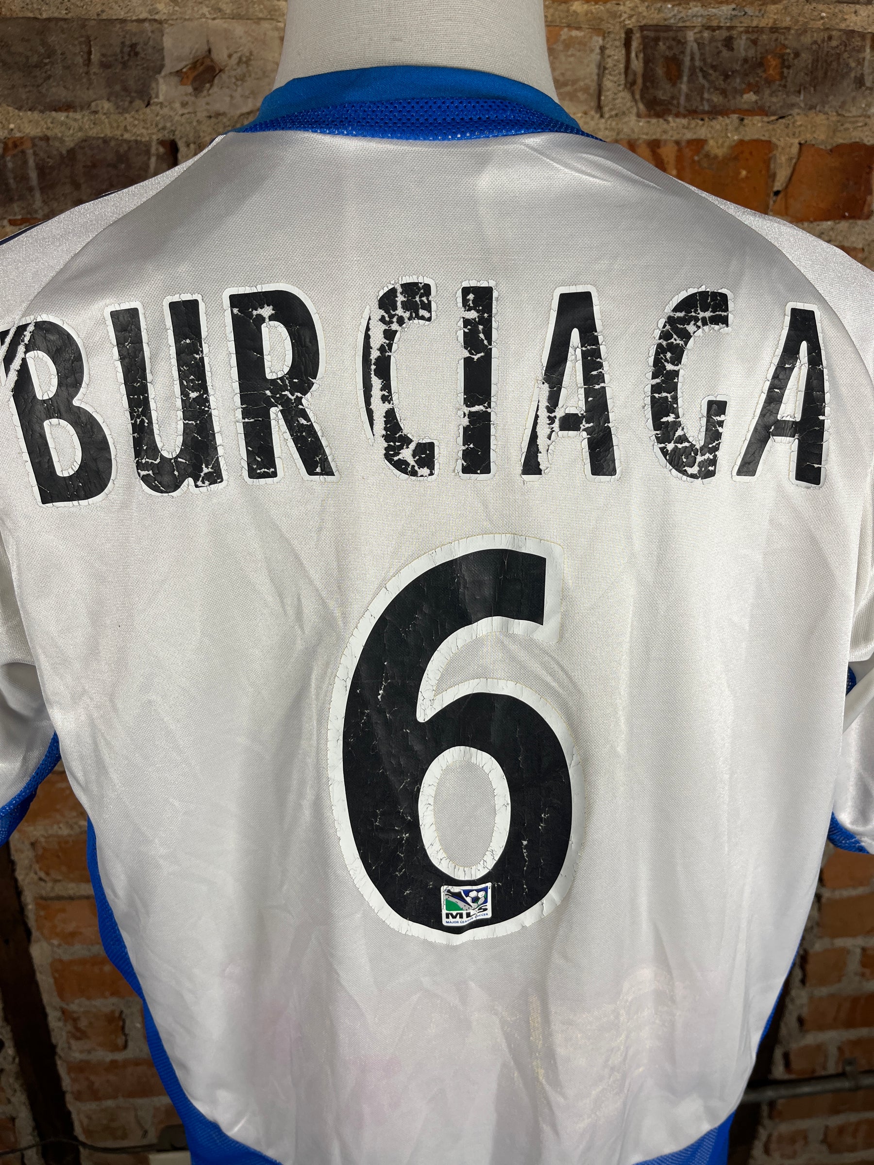 Kansas City Wizards Burciaga #6 Match Worn/Issue – Away – 2005 – XL – (6/10)