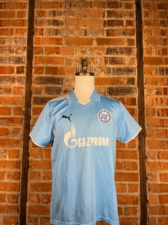 FC Zenit Aleksandr Anyukov #2 Match Worn/Issue – Home – 2008 – L – (7/10)