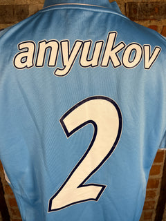FC Zenit Aleksandr Anyukov #2 Match Worn/Issue – Home – 2008 – L – (7/10)