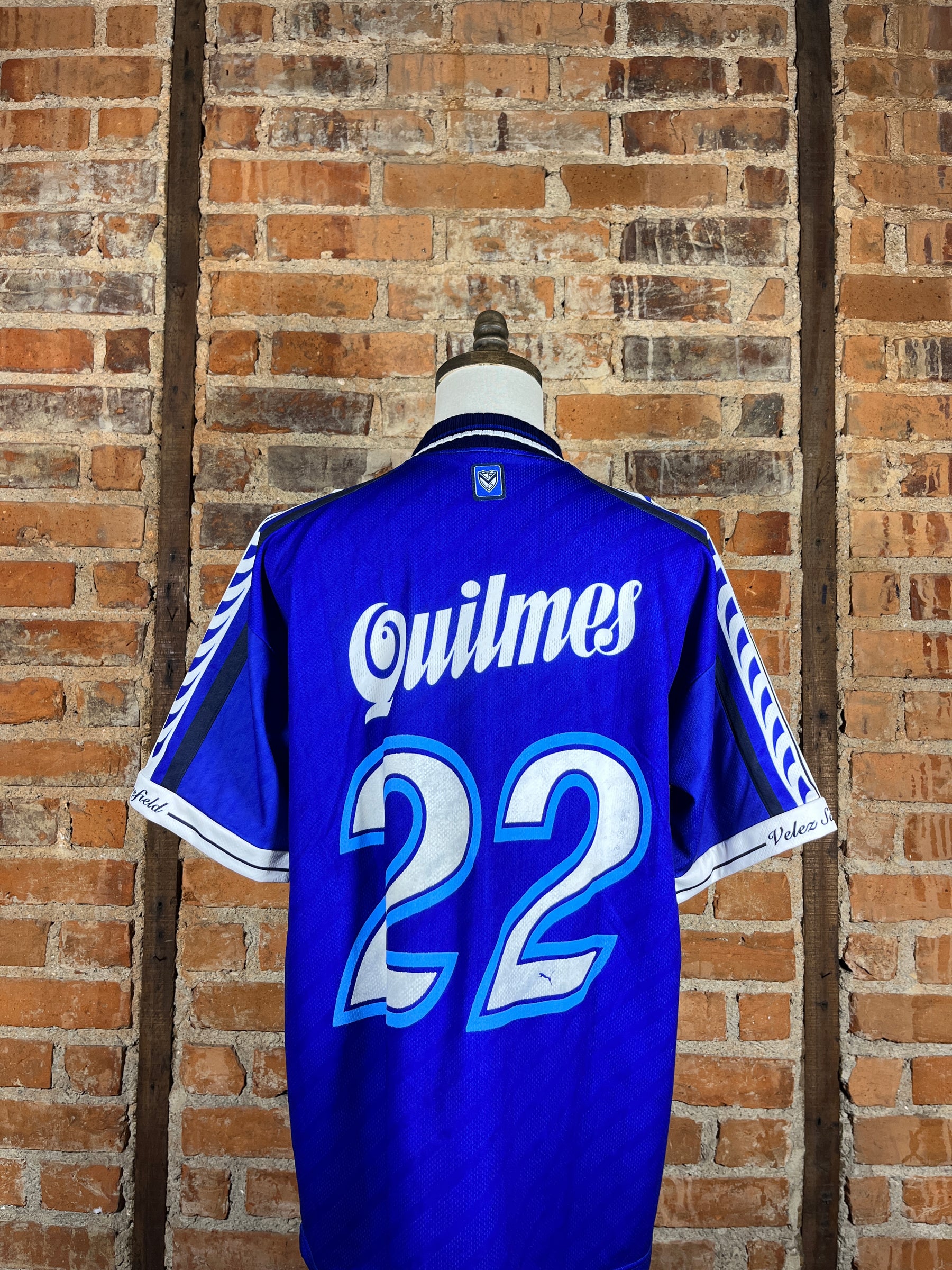 Club Atlético Vélez Sarsfield #22 Match Worn/Issue – Away – 1998 – M – (8/10)