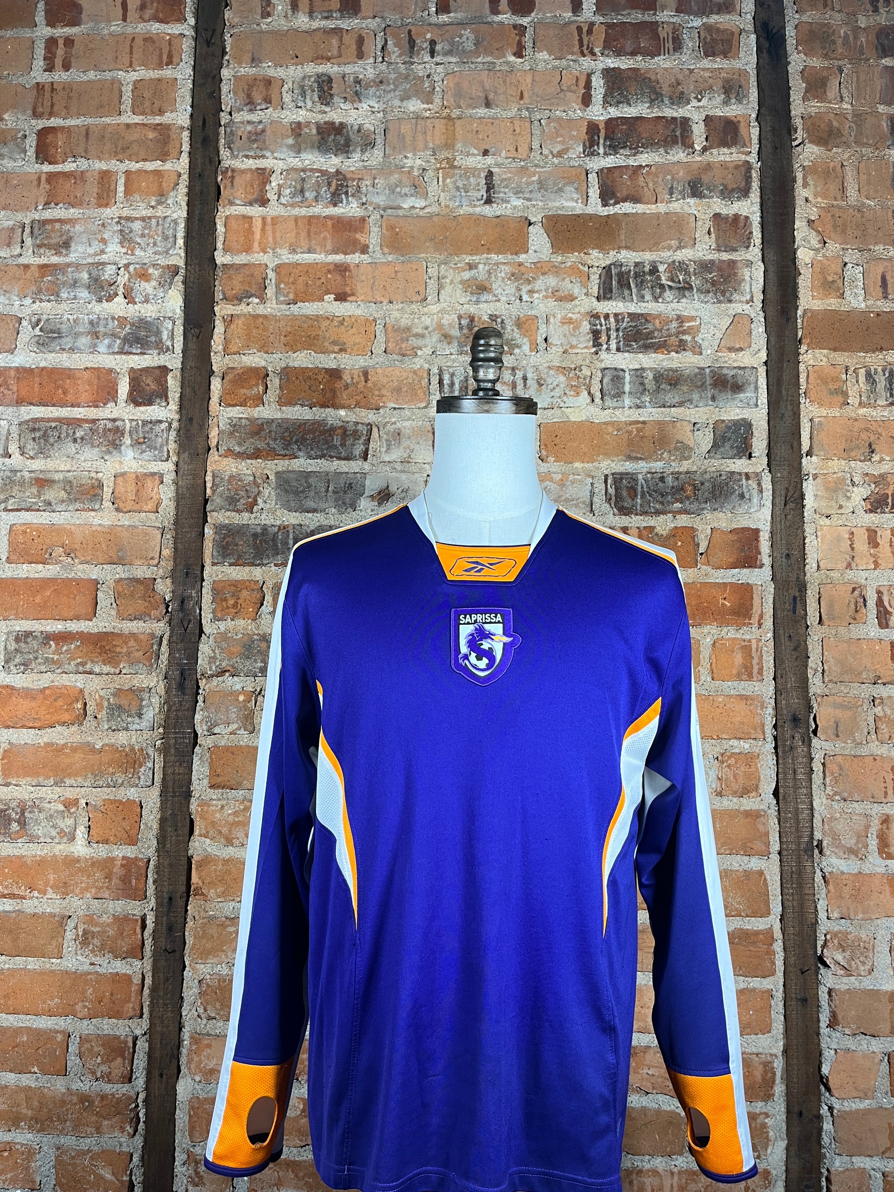 Deportivo Saprissa #13 Esquivel L/S – Home – 2005 – L – (8/10)