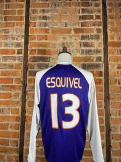 Deportivo Saprissa #13 Esquivel L/S – Home – 2005 – L – (8/10)