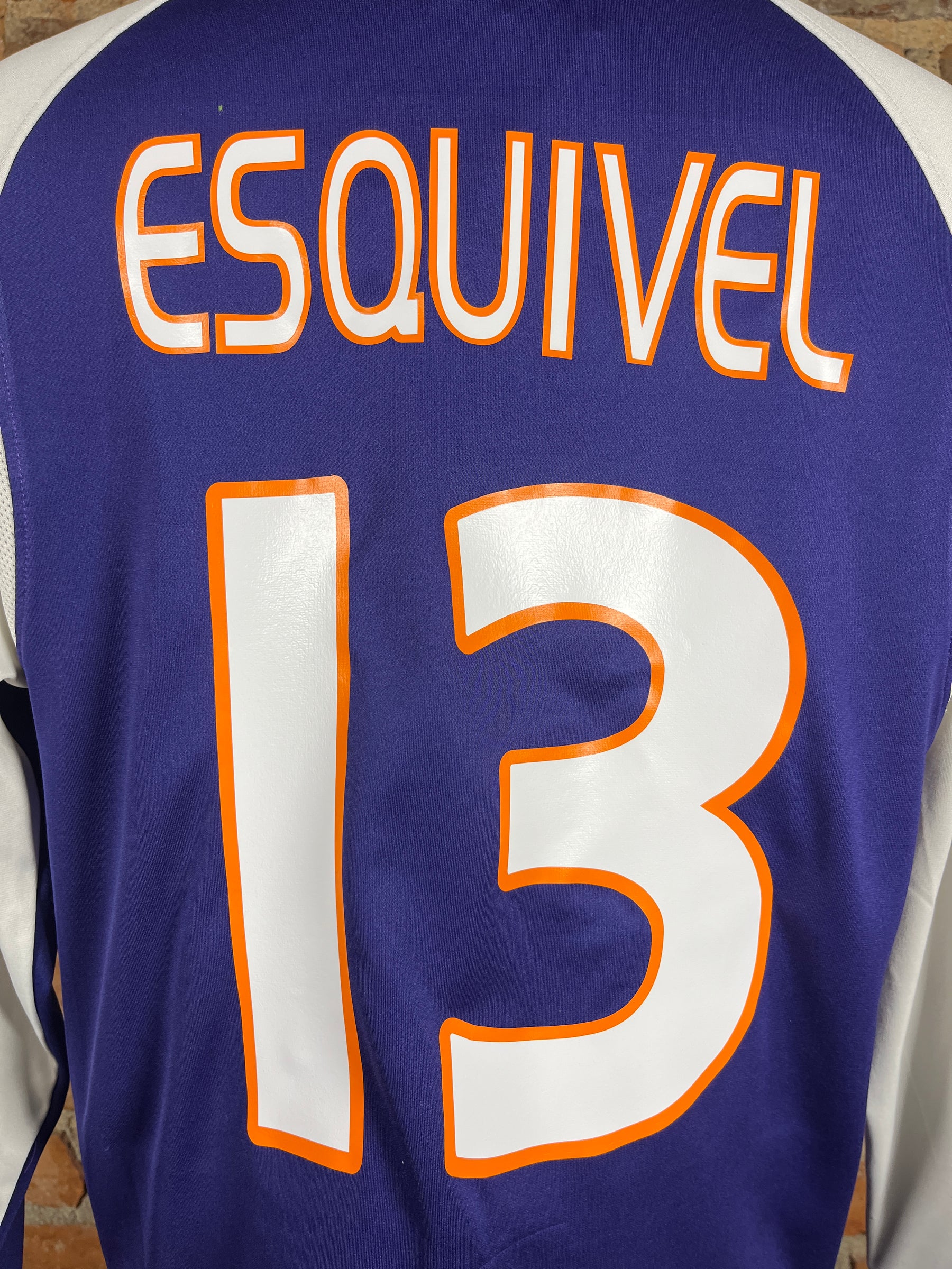Deportivo Saprissa #13 Esquivel L/S – Home – 2005 – L – (8/10)