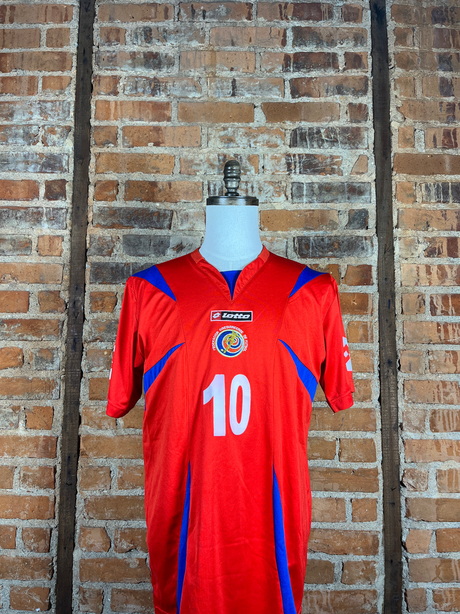 Costa Rica #10 Match Worn/Issue – Home – 2007 – XL – (8/10)