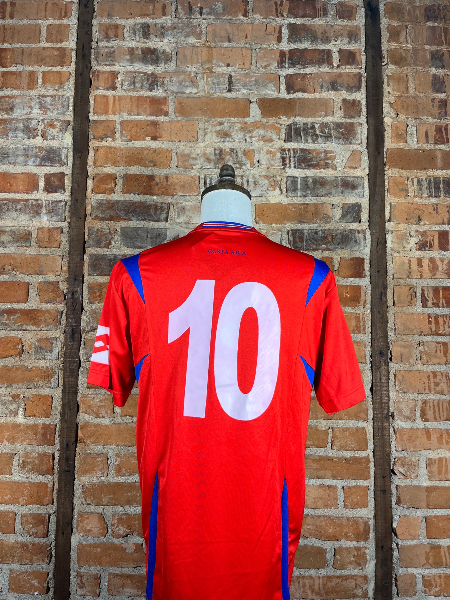 Costa Rica #10 Match Worn/Issue – Home – 2007 – XL – (8/10)