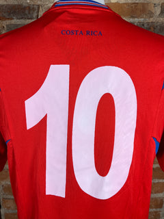 Costa Rica #10 Match Worn/Issue – Home – 2007 – XL – (8/10)