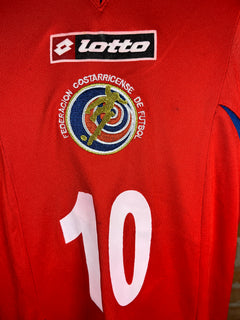 Costa Rica #10 Match Worn/Issue – Home – 2007 – XL – (8/10)