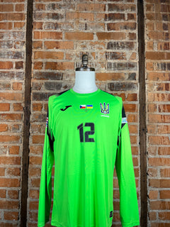 Ukraine #12 Trubin - Goalkeeper (Worn in UEFA Nations League 
10.09.2024 in Prague) – 2024 – XL – (9/10)