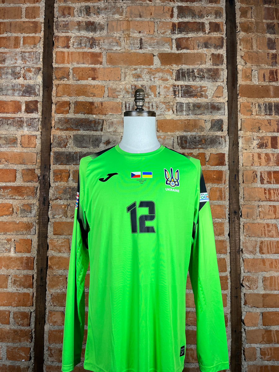 Ukraine #12 Trubin - Goalkeeper (Worn in UEFA Nations League 
10.09.2024 in Prague) – 2024 – XL – (9/10)