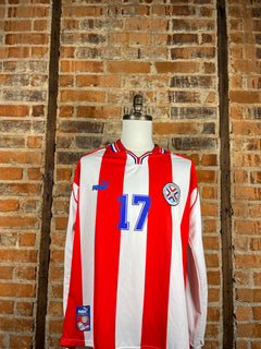 Paraguay #17 L/S Match Worn – Home – 1999 – XL – (7/10)