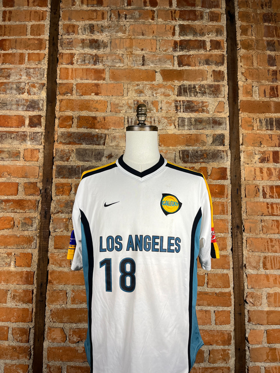 LA Galaxy #18 Frye Match Worn/Issue – Away – 2001 – L – (6/10)