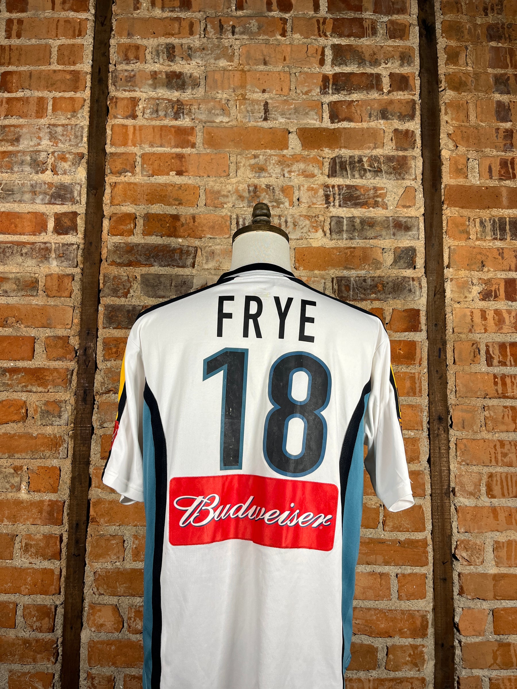 LA Galaxy #18 Frye Match Worn/Issue – Away – 2001 – L – (6/10)