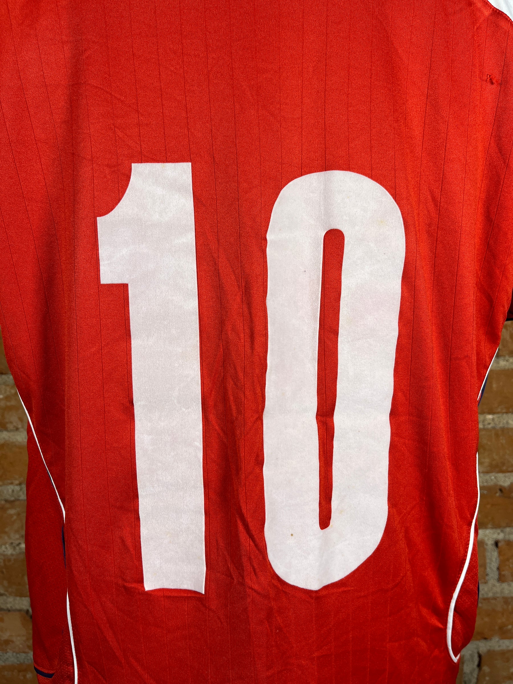 Chile #10 Match Worn/Issue – Home – 2008 – M – (7/10)