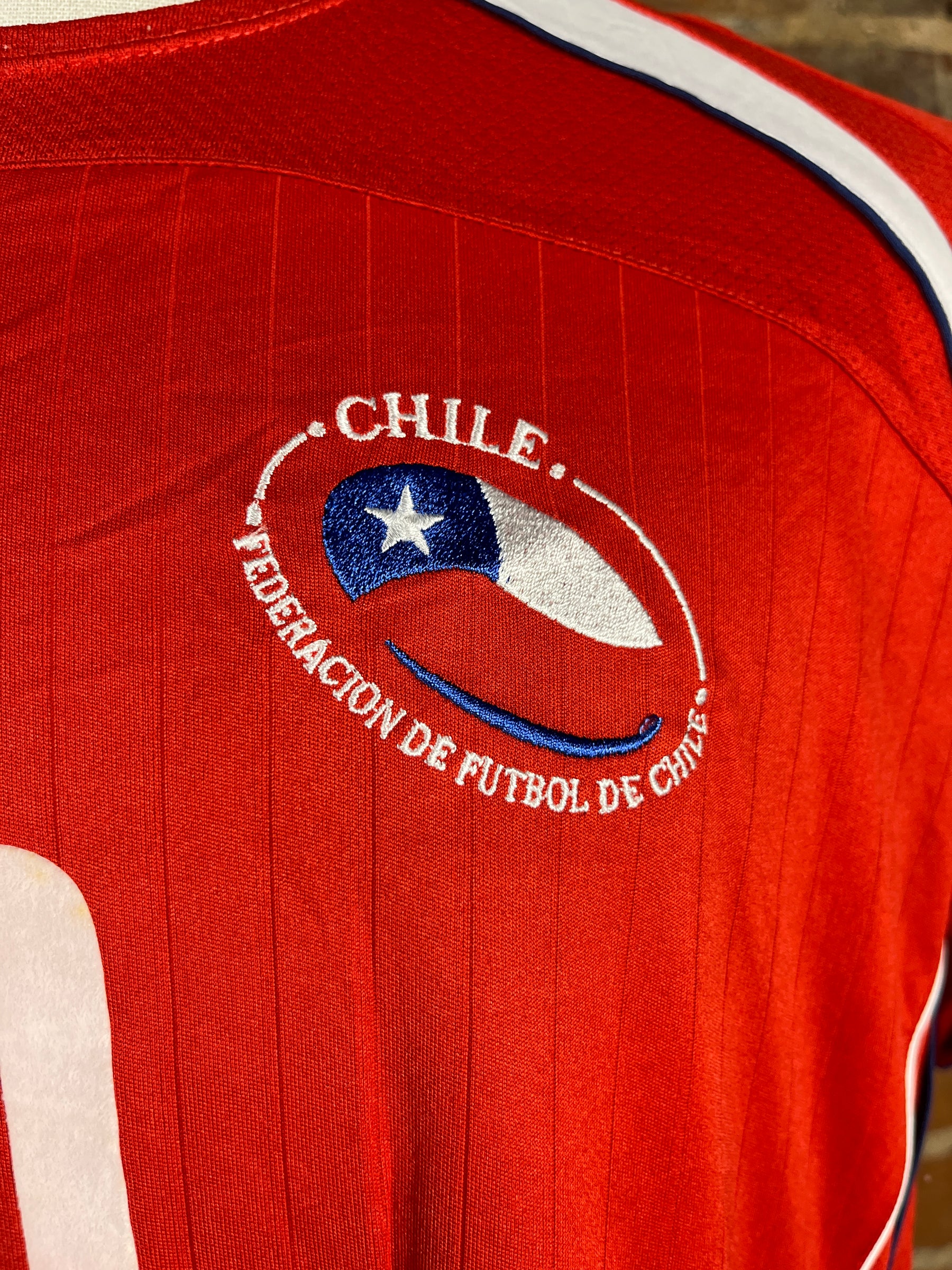 Chile #10 Match Worn/Issue – Home – 2008 – M – (7/10)