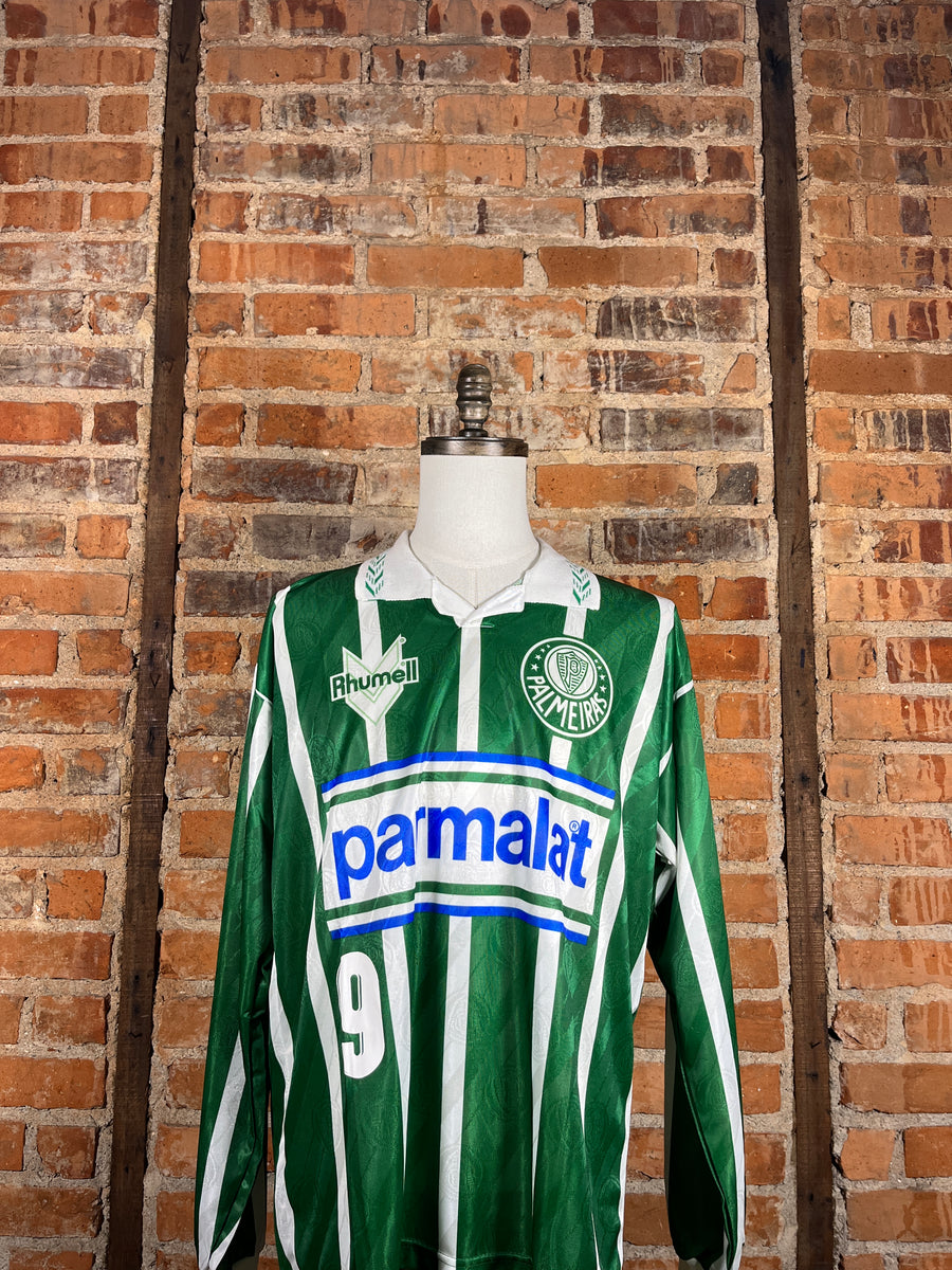 Palmeiras #9 L/S Match Worn/Issue (Worn in Copa Libertadores) – Away – 1994 – M – (7/10)