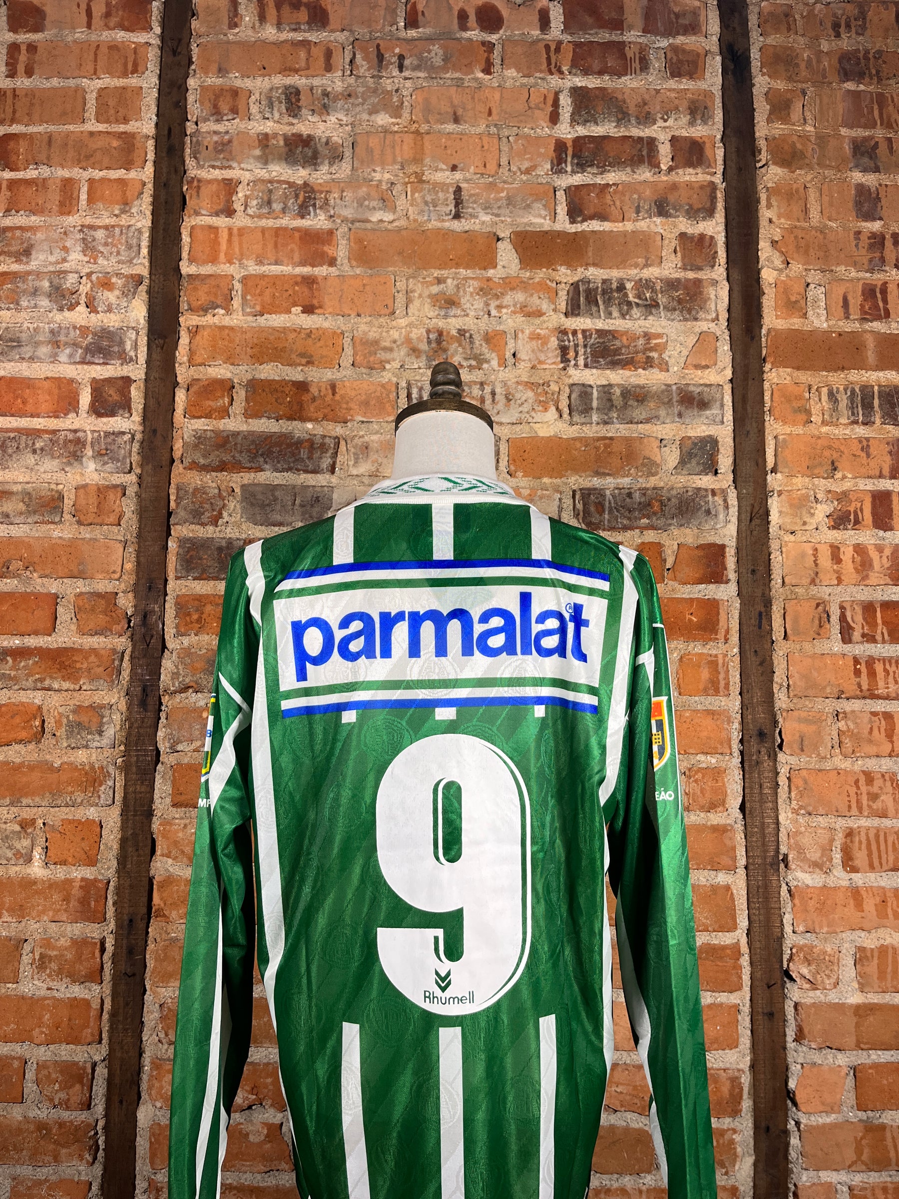Palmeiras #9 L/S Match Worn/Issue (Worn in Copa Libertadores) – Away – 1994 – M – (7/10)
