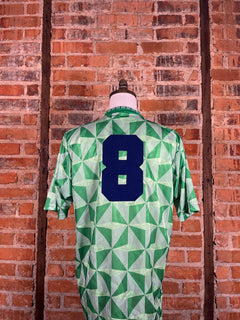 Northern Ireland #8 Match Worn/Issue – Home – 1991 – XL – (7/10)