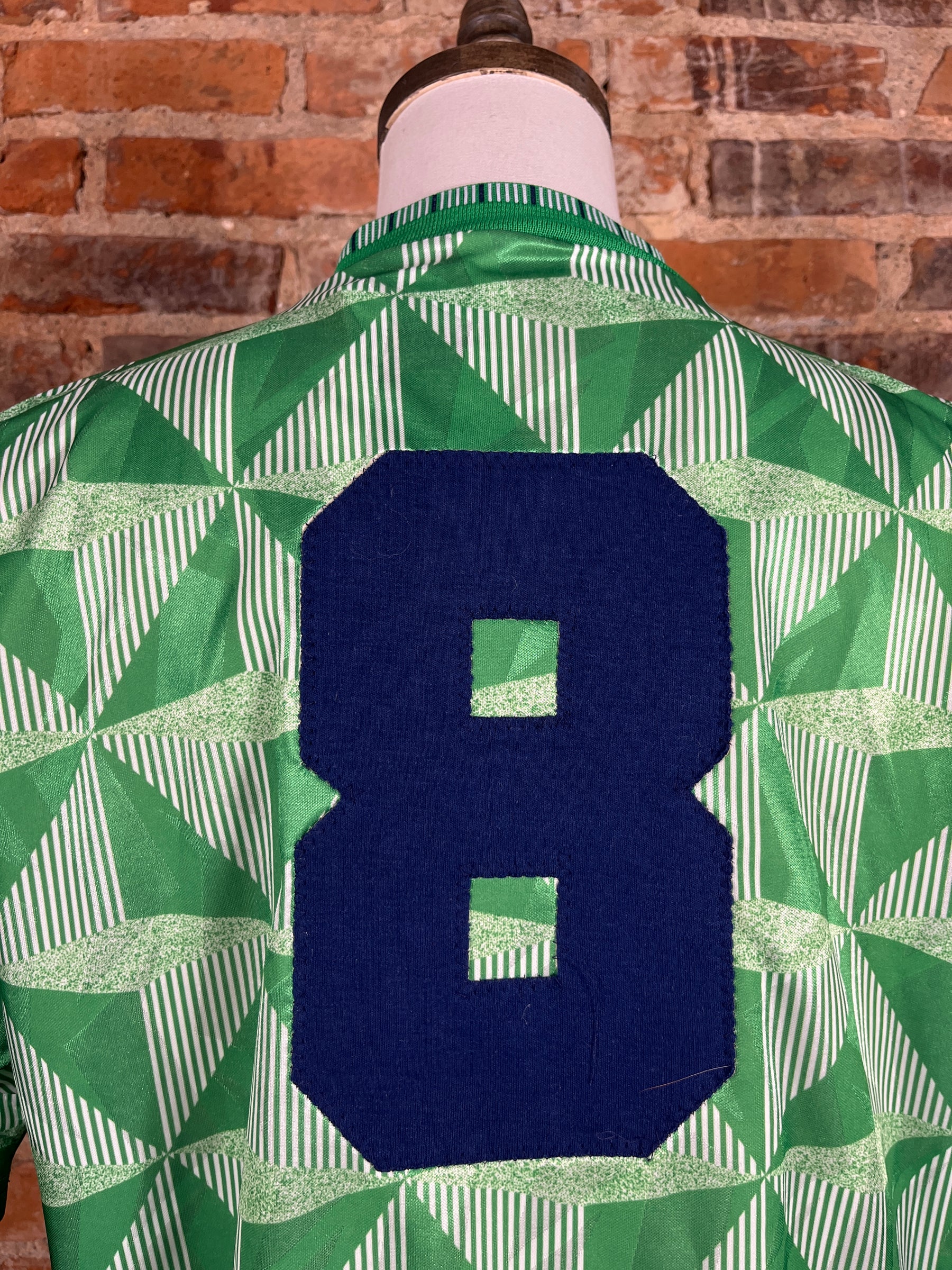 Northern Ireland #8 Match Worn/Issue – Home – 1991 – XL – (7/10)