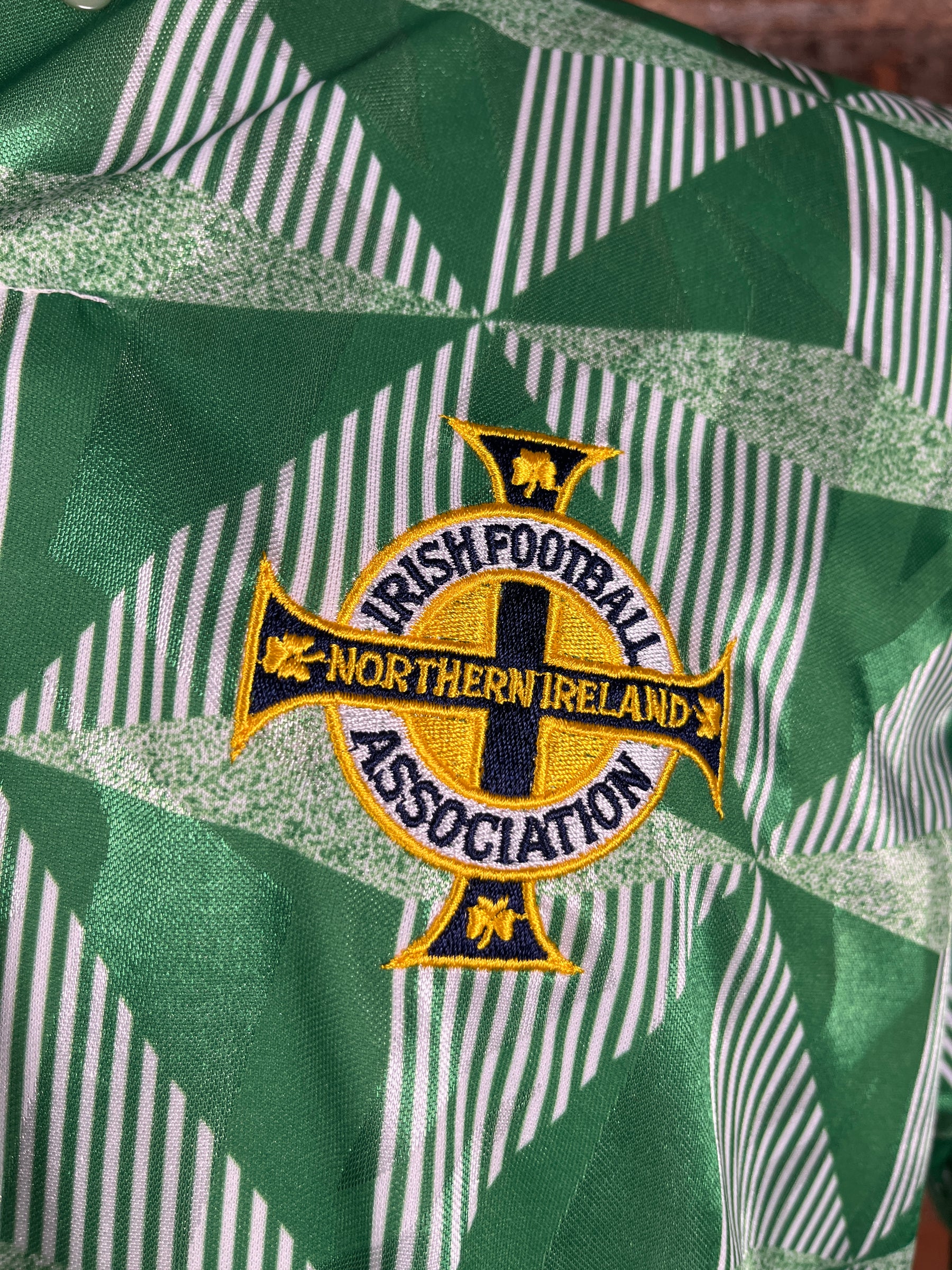 Northern Ireland #8 Match Worn/Issue – Home – 1991 – XL – (7/10)