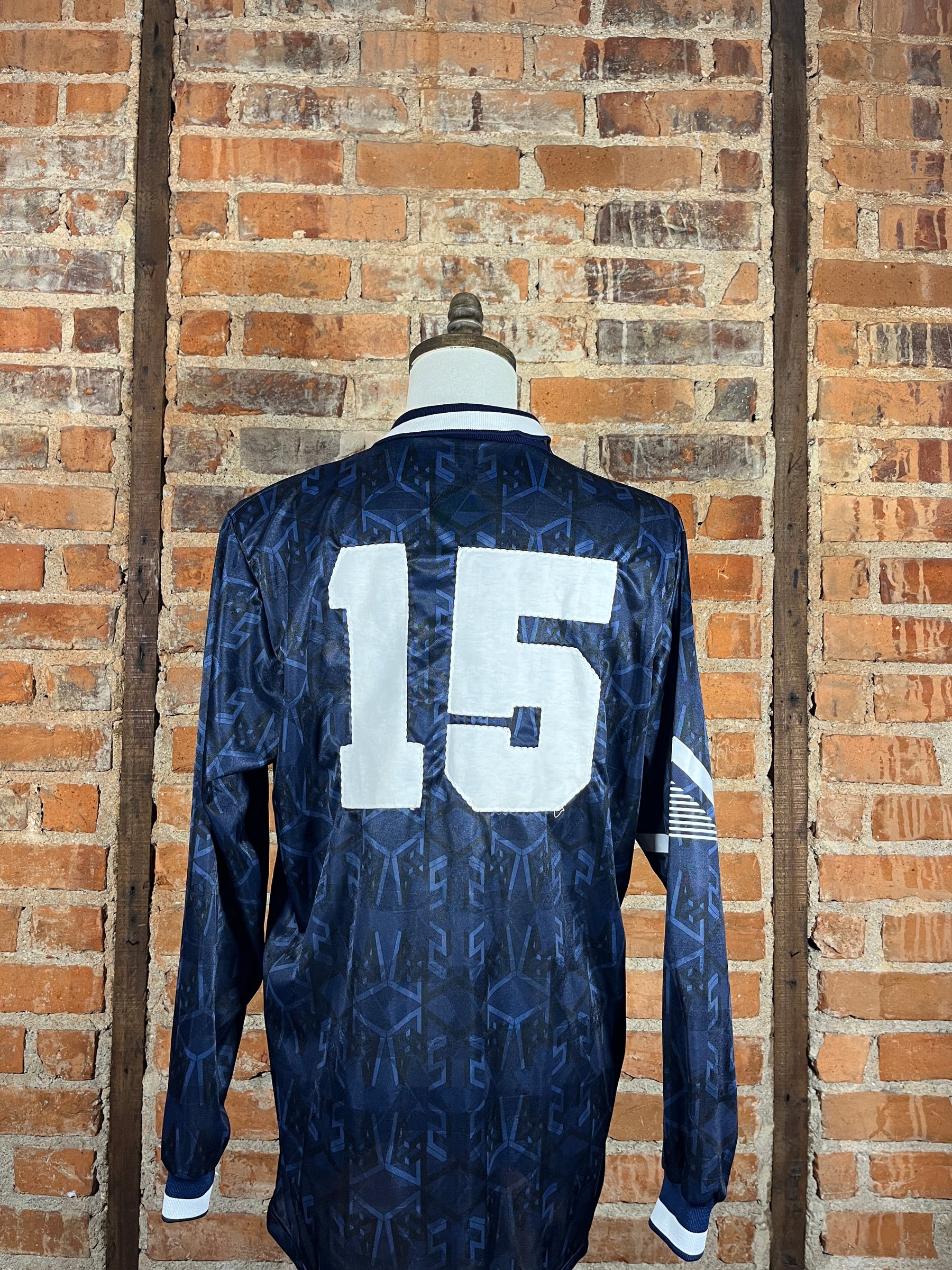 Scotland #15 L/S Match Worn/Issue – Home – 1992 – XL – (7/10)