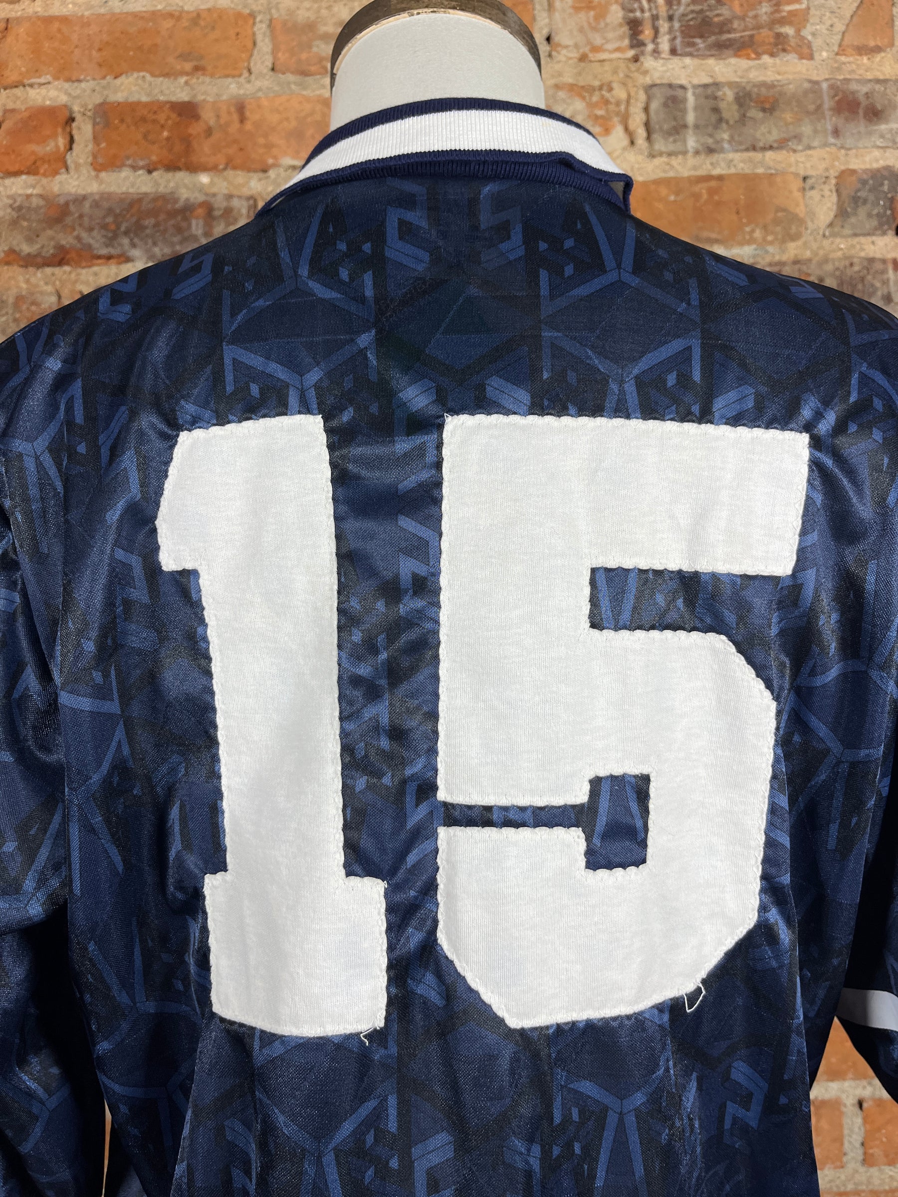 Scotland #15 L/S Match Worn/Issue – Home – 1992 – XL – (7/10)