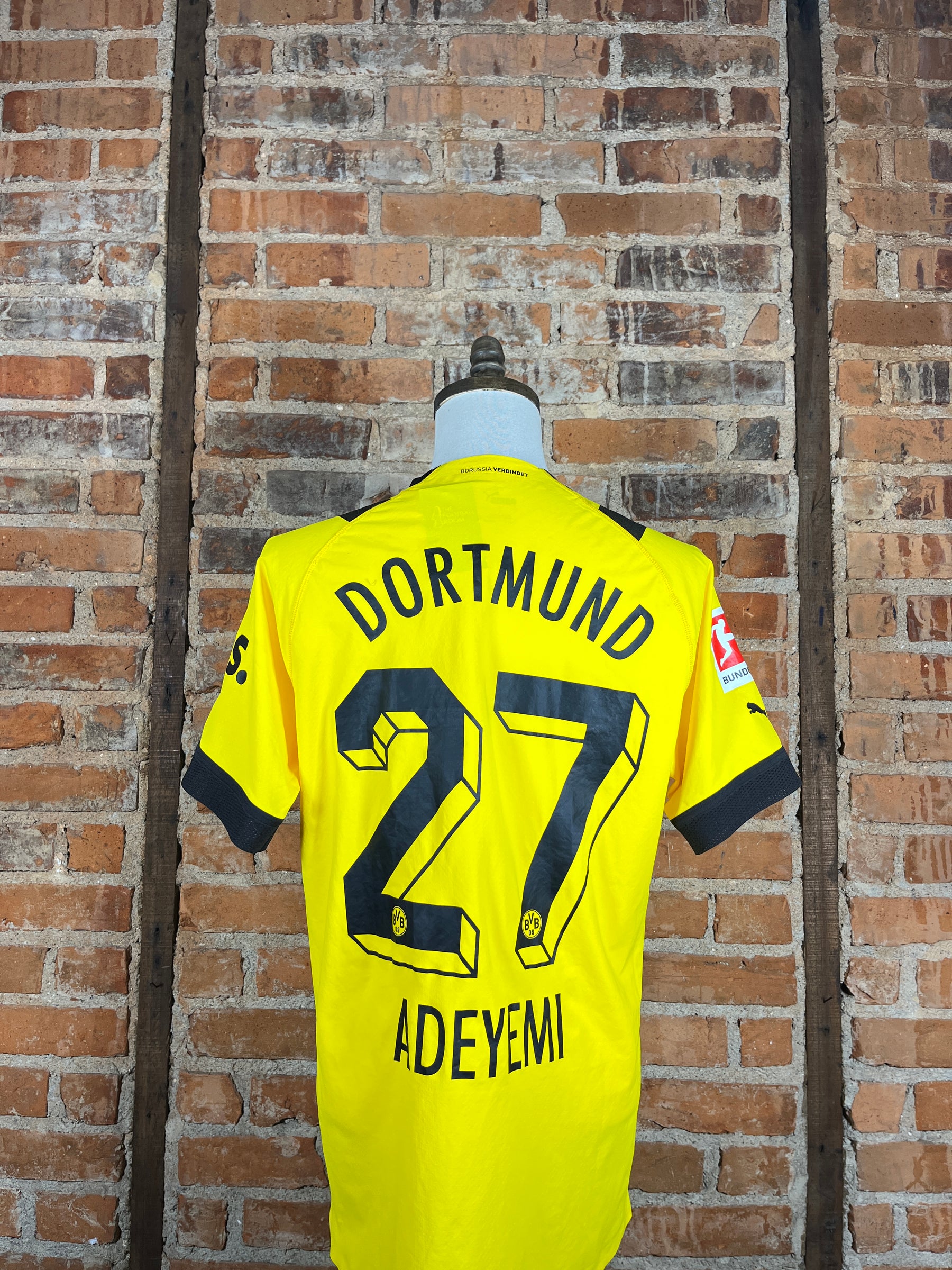 Borussia Dortmund #27 Adeyemi Match Worn/Issue – Home – 2022 – M – (8/10)