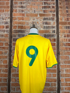 Brazil #9 Match Worn/Issue – Home – L – 1998 – (7/10)